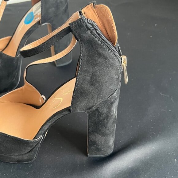 Jessica Simpson LASHAREN Women's Platform Pump Black Suede Size 10 M - Picture 2 of 8